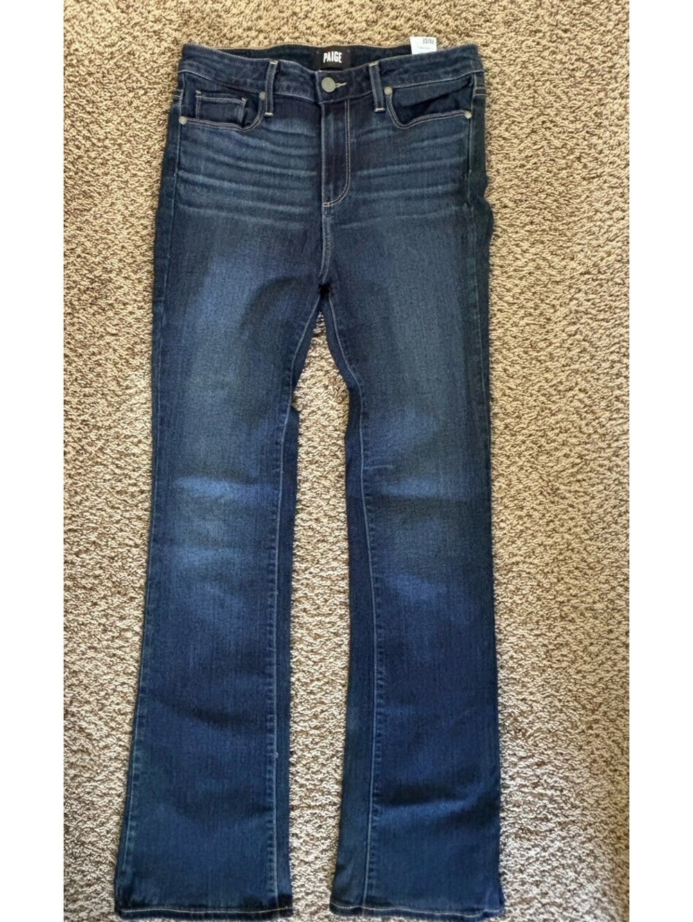 Paige High Rise Manhattan Bootcut Stretch Jeans Size 29 Petite, Gardena